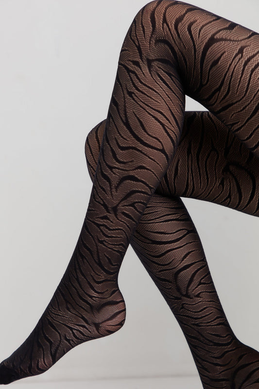 Fantasy Tights Conte Sahara - Animalistic Lace Interlacing