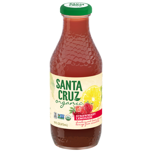 Santa Cruz Organic Strawberry Lemonade, 8-Pack of 16-oz. Bottles