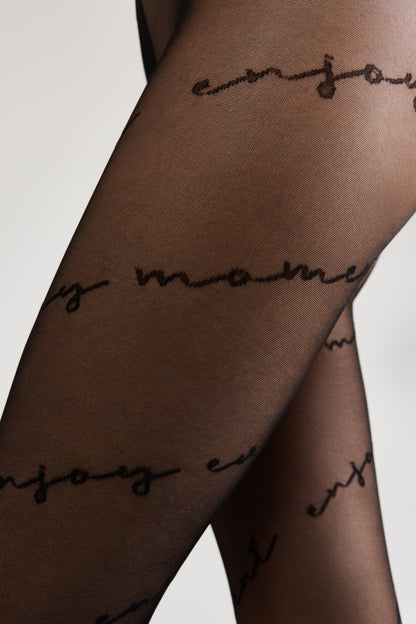 Fantasy Tights Conte Sentiment - Diagonal Inscriptions