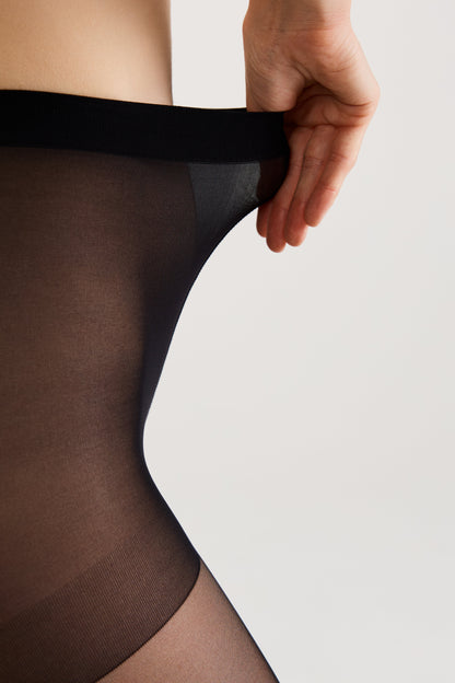 Fantasy Tights Conte Sheen - Flock and Rhinestone Applique