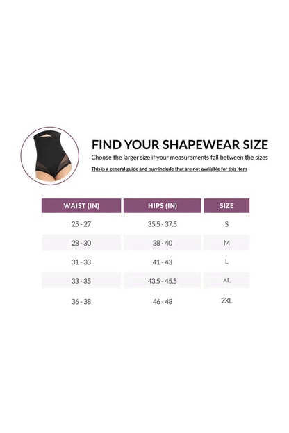 CURVEEZ High Waist Women's Briefs Flawless