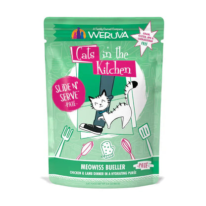 Cats in the Kitchen Paté Slide N' Serve Meowiss Bueller Chicken & Lamb Dinner in a Hydrating Purée (3oz)