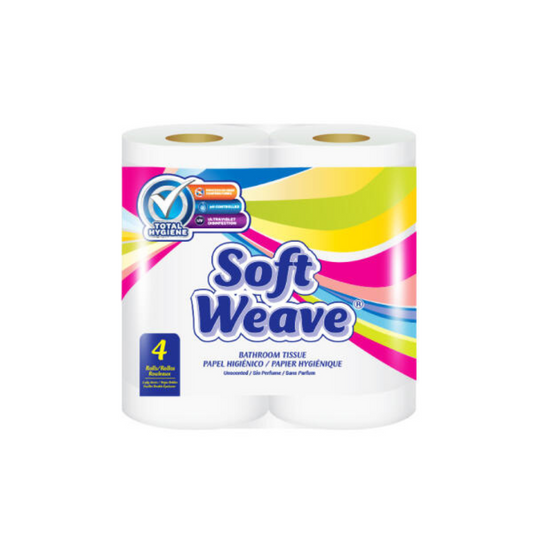 Soft Weave Bath Tissue – 4 Rolls