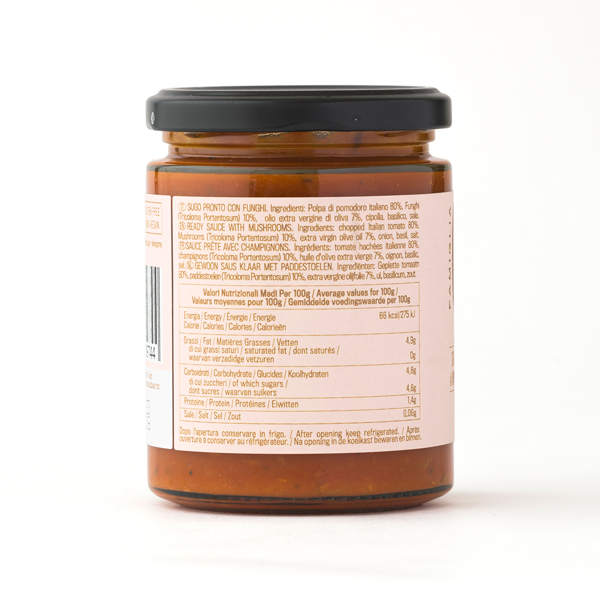 Famiglia Crispino Wild Mushroom Pasta Sauce — Ready-Made Italian Funghi