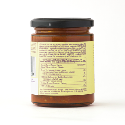 Famiglia Crispino Calabrese Eggplant Pasta Sauce — Melanzane Sugo