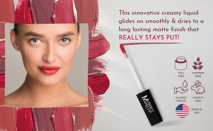 Roxie Stay Put Matte Lip Cream | Stunning Kiss-Proof Lipstick