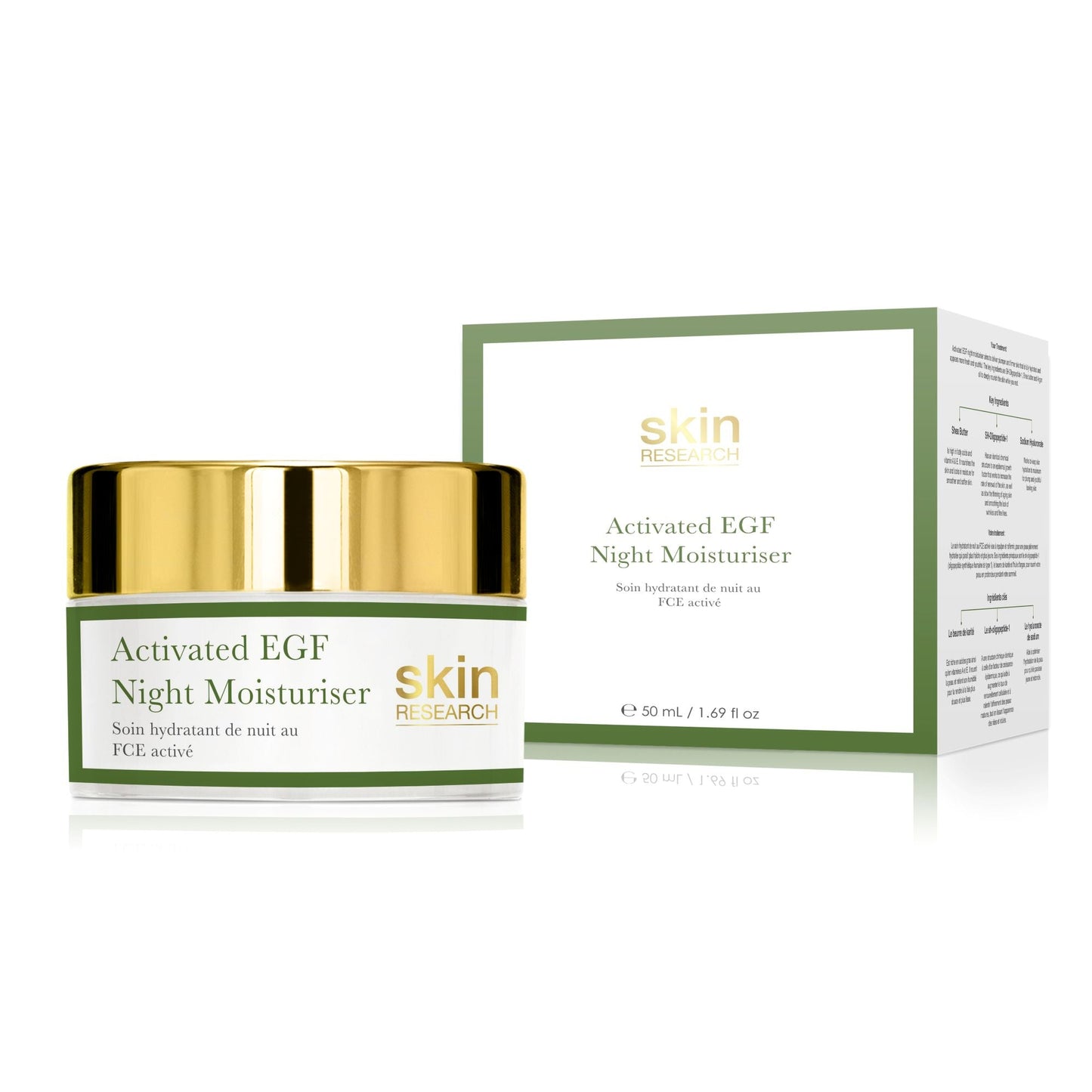 K2 Activated EGF day moisturiser + Activated EGF night moisturiser
