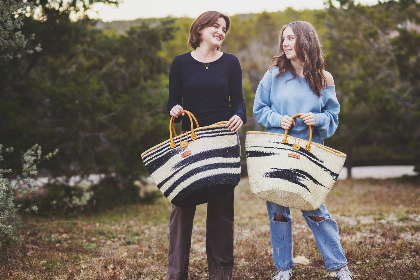 Balance Peace Handmade Sisal Straw Basket Tote Bag