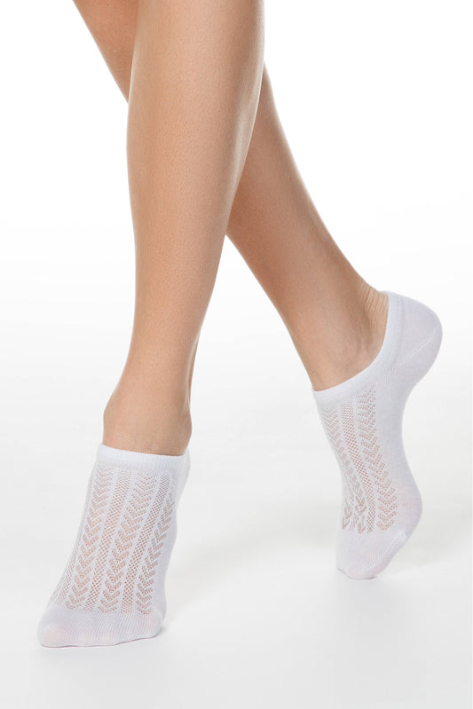 Cotton Ankle Socks Conte Active - 179 Openwork Weave