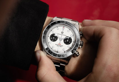 Elevate Your Style: Unveiling the 2023 New BB Panda Retro Sport Chronograph Luxury Quartz Watch for Men with Sapphire Mirror and 10Bar Waterproof Design