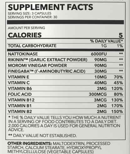 Nattokinase Blend 6,000 FU Cardiovascular Support Capsules