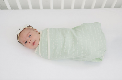 GOTS Certified Organic Cotton Blanket - I Love You (Desert Green)