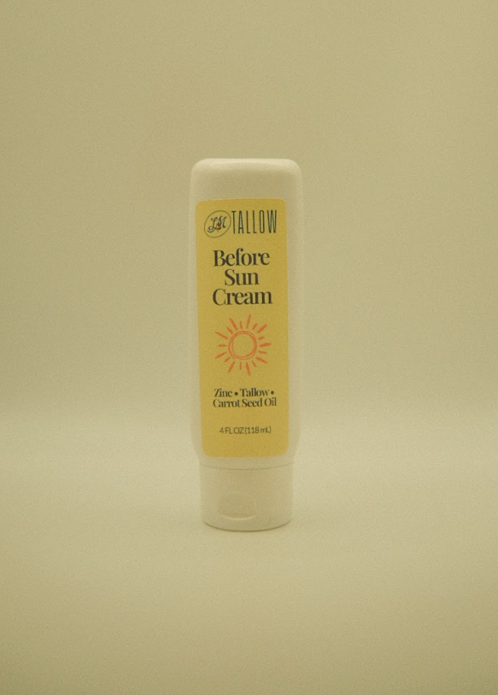 Tallow Before Sun Cream | Beef Tallow Non-Nano Zinc Oxide and Botanical Oils