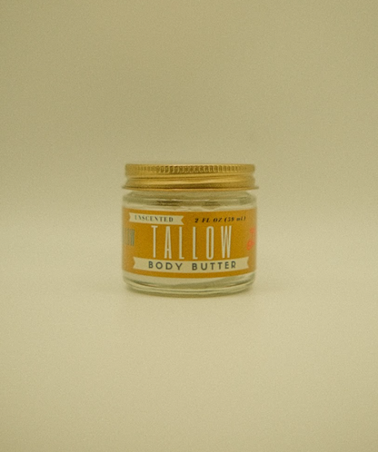 Unscented Tallow Body Butter | Natural Beef Tallow Body Butter