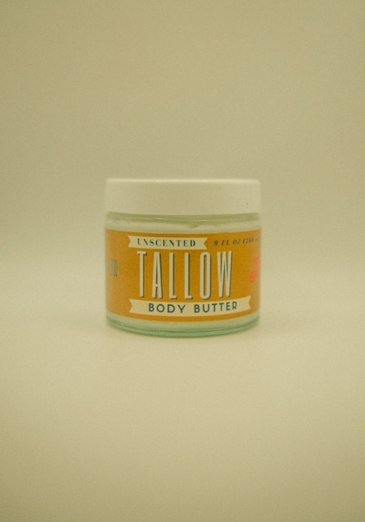Unscented Tallow Body Butter | Natural Beef Tallow Body Butter