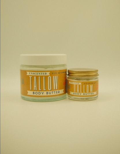 Unscented Tallow Body Butter | Natural Beef Tallow Body Butter