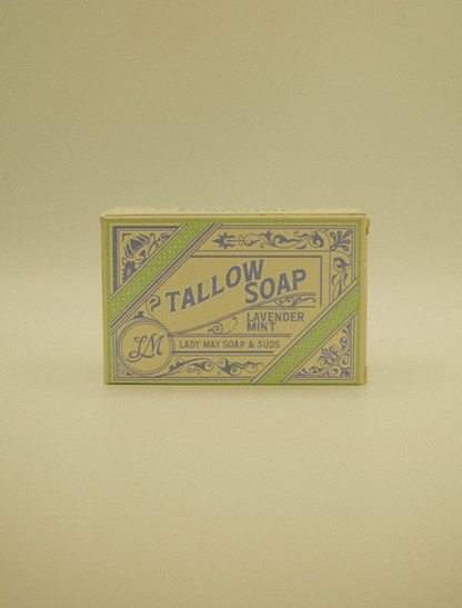 All-Natural Tallow Soap – Lavender Mint & Unscented | Non-Toxic Bar Soap With Tallow