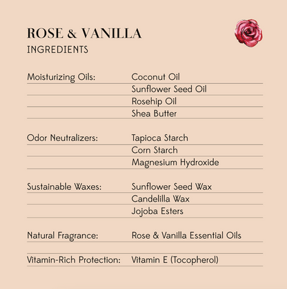 Rose & Vanilla<br>Whole Body Stick Deo
