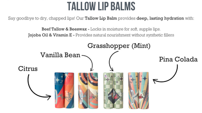 Lady May Tallow Lip Balm | All Natural Beef Tallow Lip Balm