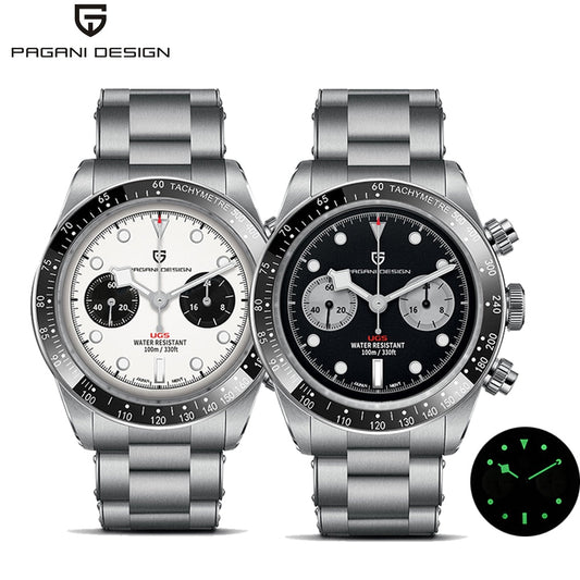 Elevate Your Style: Unveiling the 2023 New BB Panda Retro Sport Chronograph Luxury Quartz Watch for Men with Sapphire Mirror and 10Bar Waterproof Design
