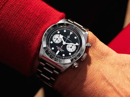 Elevate Your Style: Unveiling the 2023 New BB Panda Retro Sport Chronograph Luxury Quartz Watch for Men with Sapphire Mirror and 10Bar Waterproof Design
