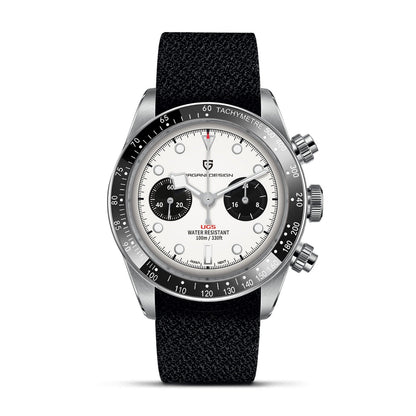 Elevate Your Style: Unveiling the 2023 New BB Panda Retro Sport Chronograph Luxury Quartz Watch for Men with Sapphire Mirror and 10Bar Waterproof Design