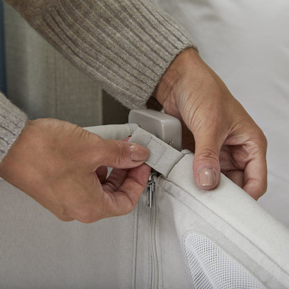 Shnuggle Air Lite Bedside Crib | Height Adjustable Baby Bed with Mattress