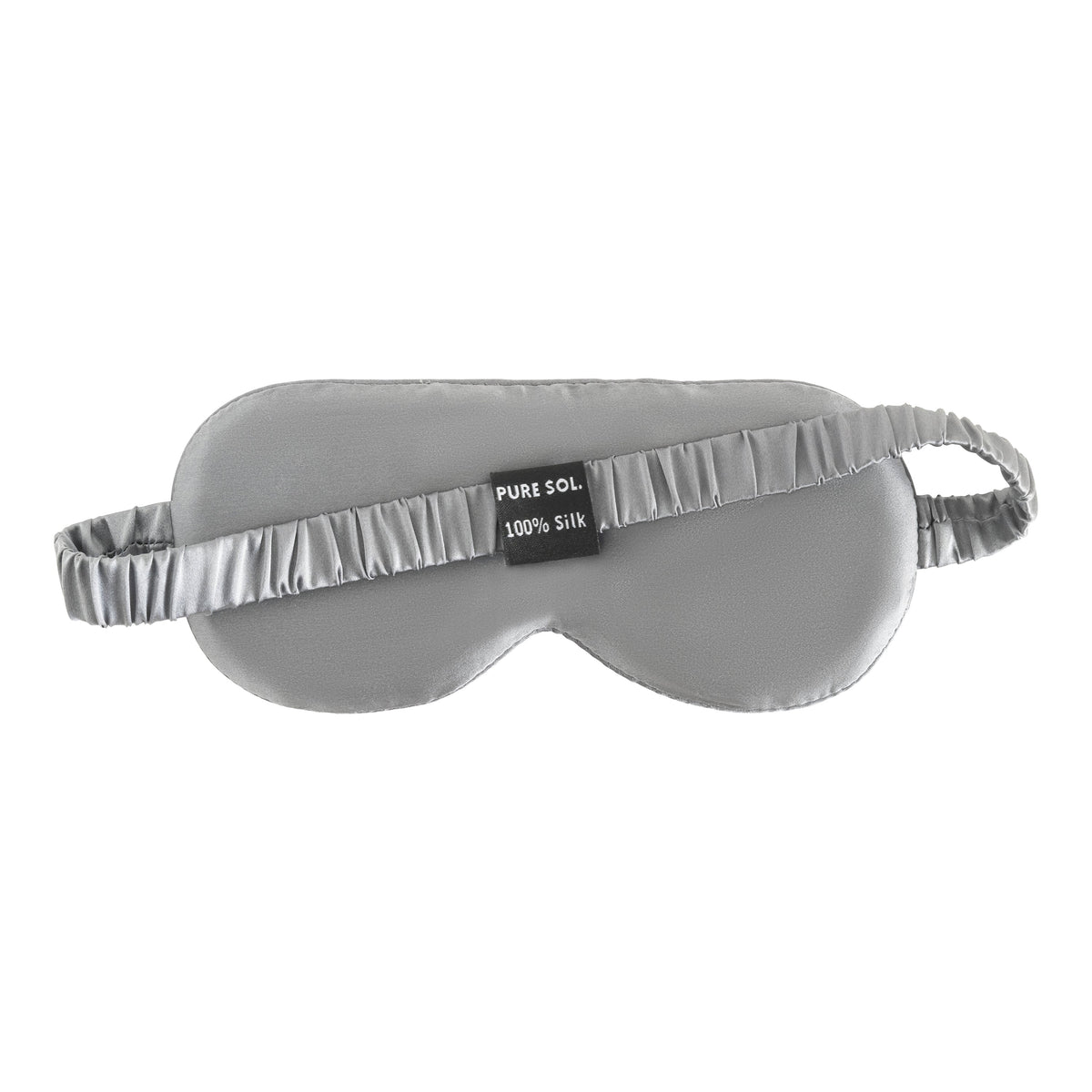 PURE SOL. Silk Sleep Eye Mask - Silver