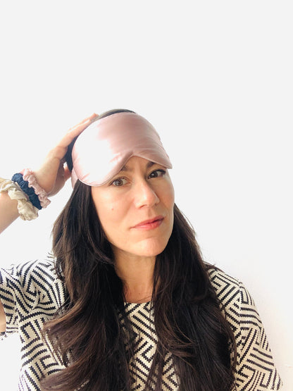 PURE SOL. Beauty Silk Sleep Eye Mask - Ivory