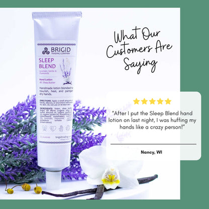 Sleep Blend Natural Hand Lotion - Lavender, Chamomile, and Vanilla