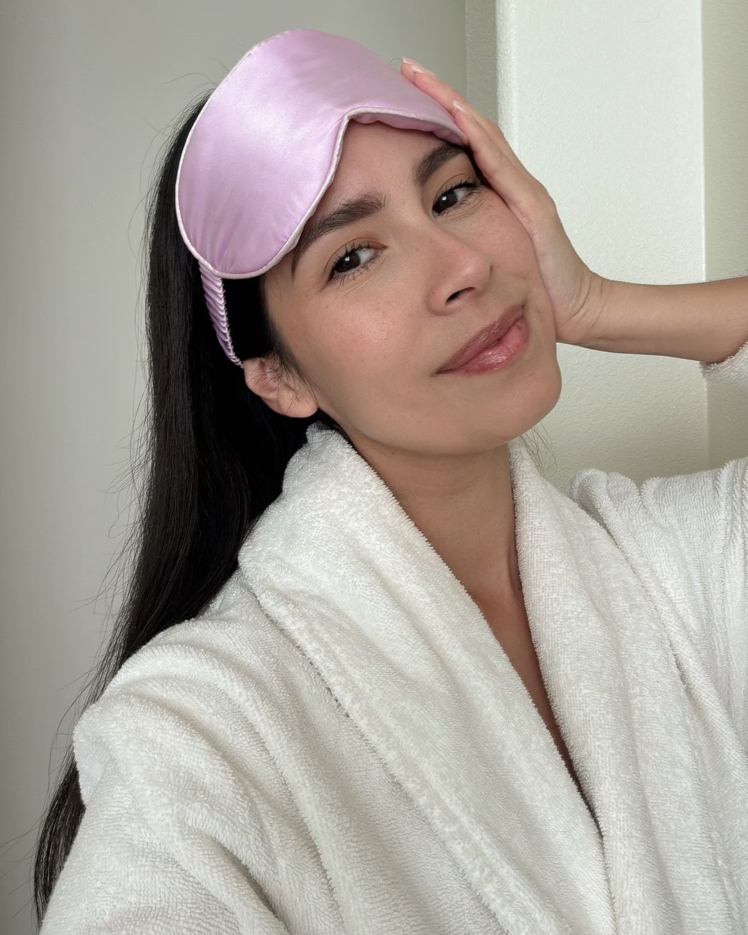 PURE SOL. Beauty Silk Sleep Eye Mask - Ivory