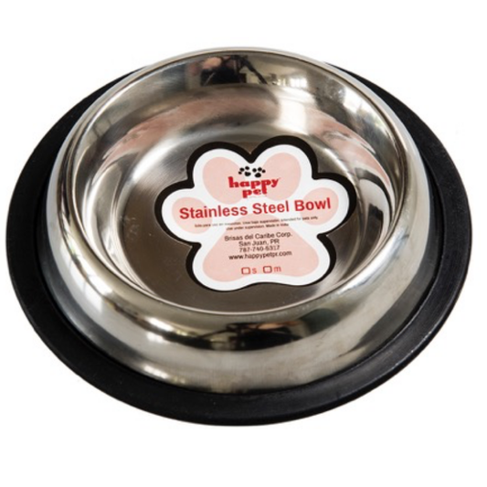 Happy Pet Stainless Steel Pet Bowl (Mediano)