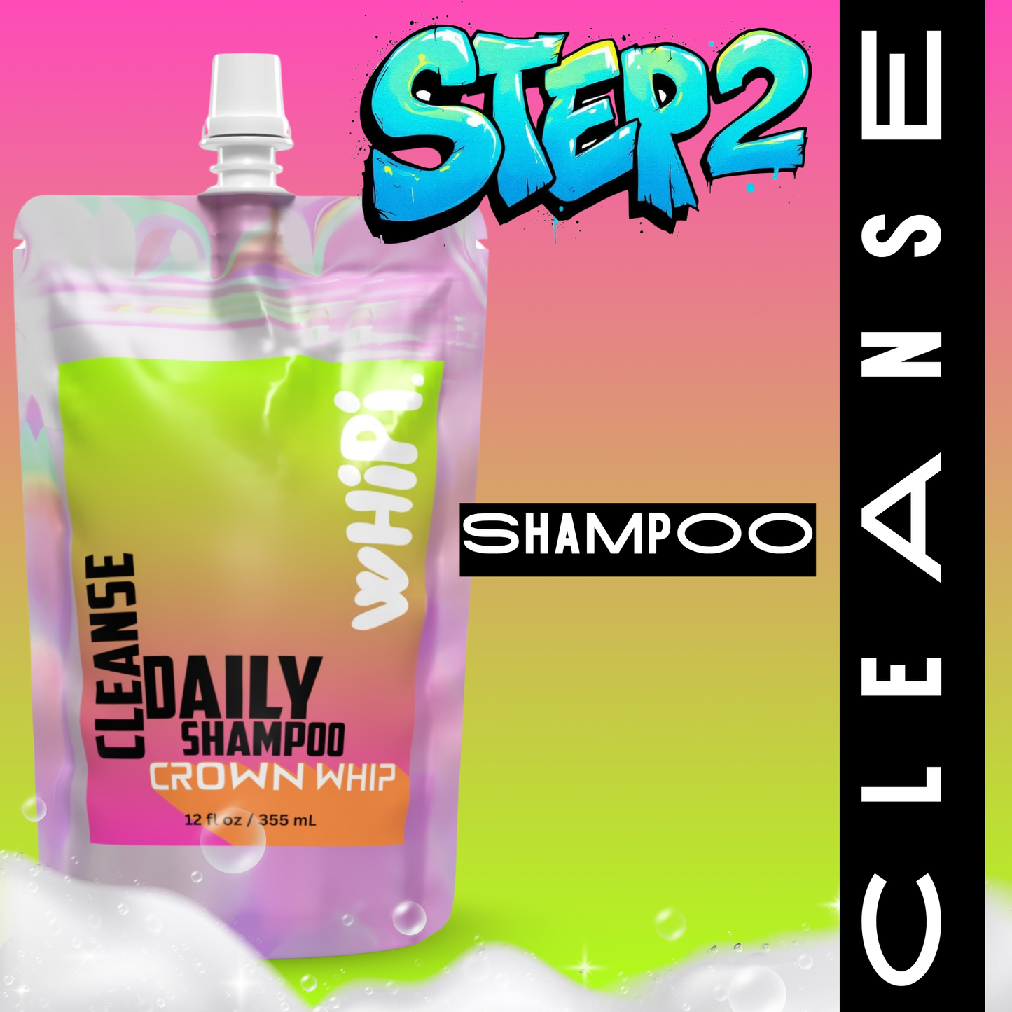 Cleanse – Crown Whip Daily Shampoo