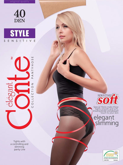 Conte Style Soft 40 Den - Modelling Bikini Shaping Women's Tights (8С-74СП)