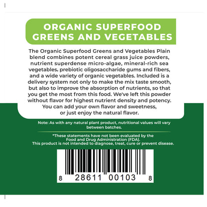 Advanced Superfood, Greens and Vegetable (Plain)