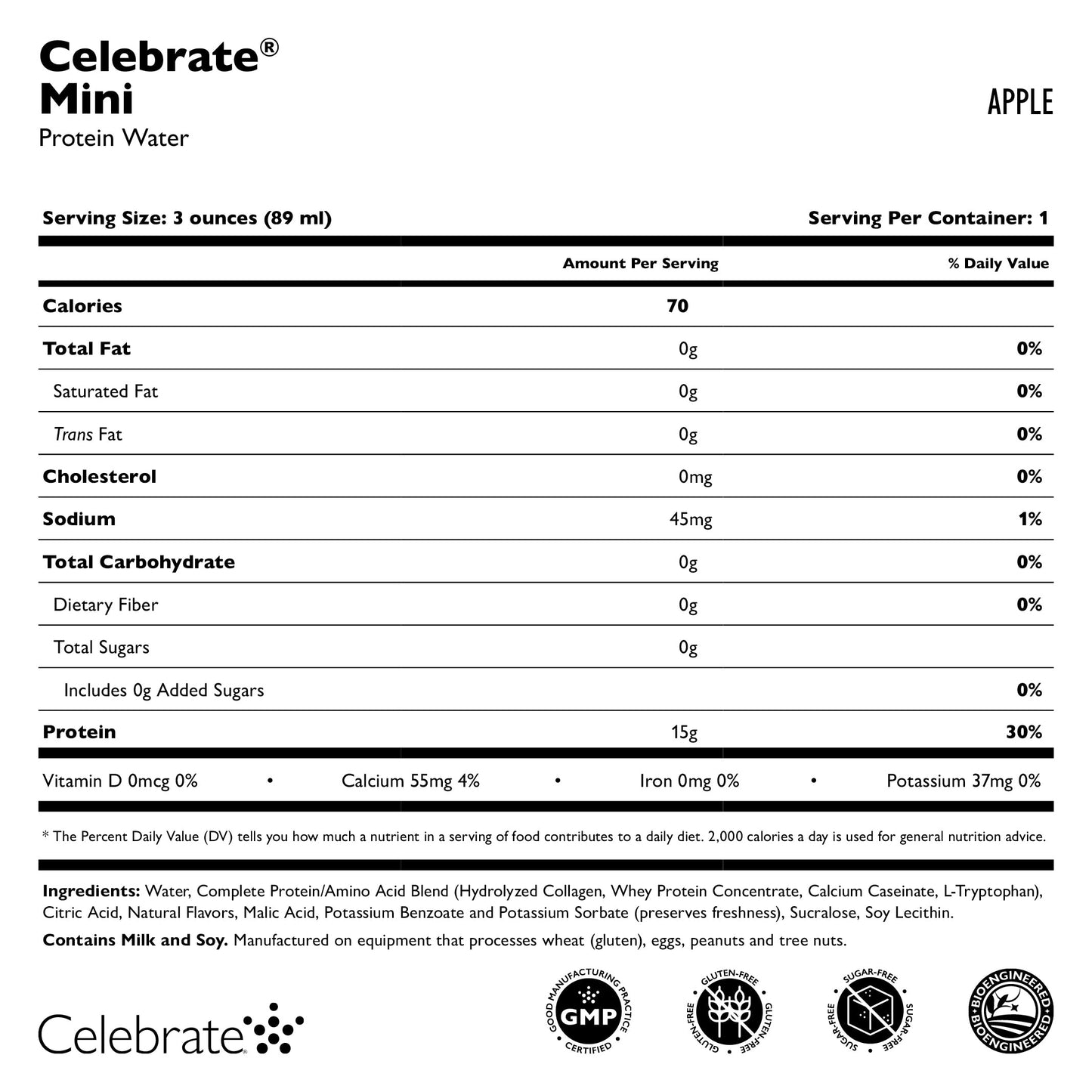 Protein Mini 15G Protein Shots, 3oz