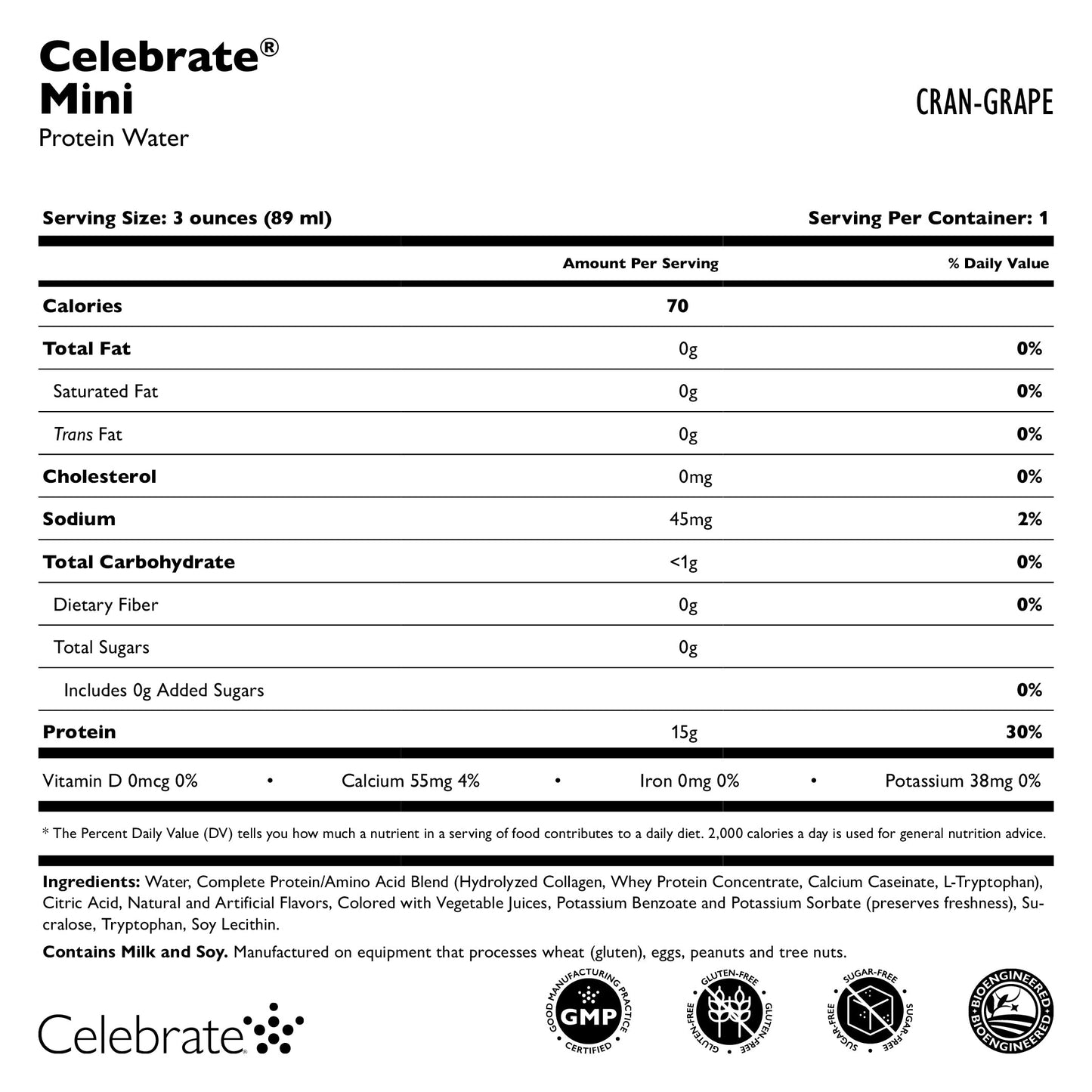 Protein Mini 15G Protein Shots, 3oz