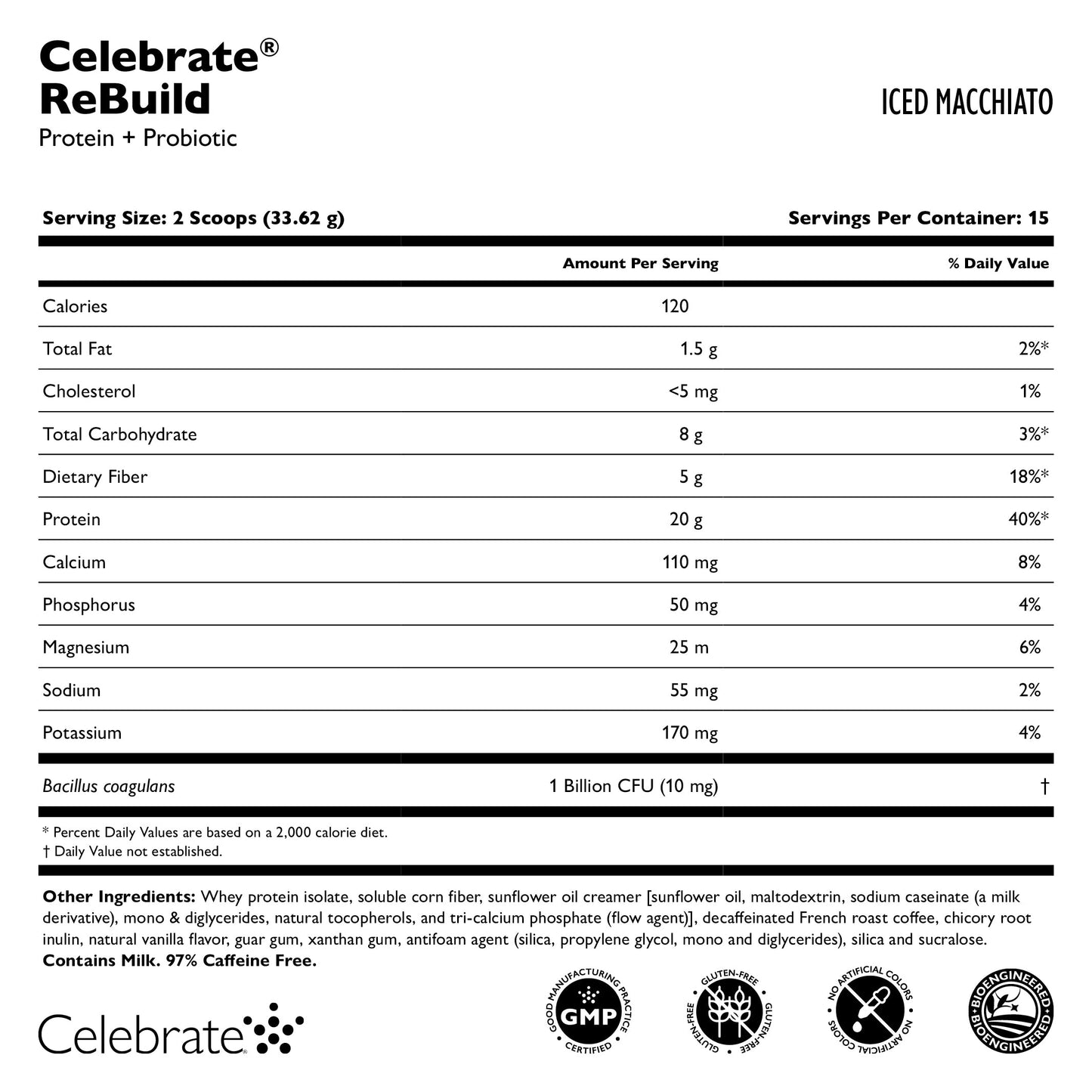 Celebrate® ReBuild Probiotic Protein Powder