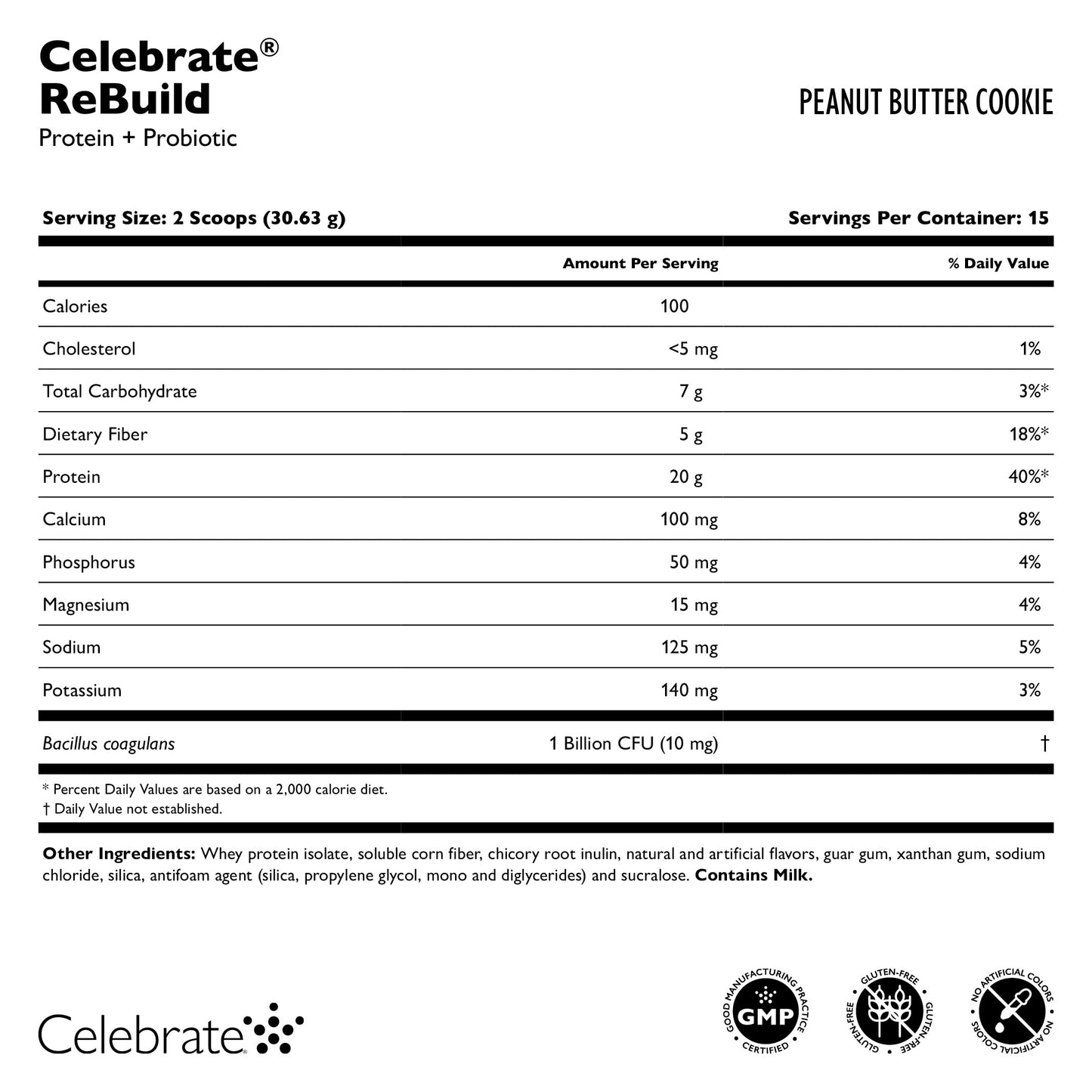 Celebrate® ReBuild Probiotic Protein Powder