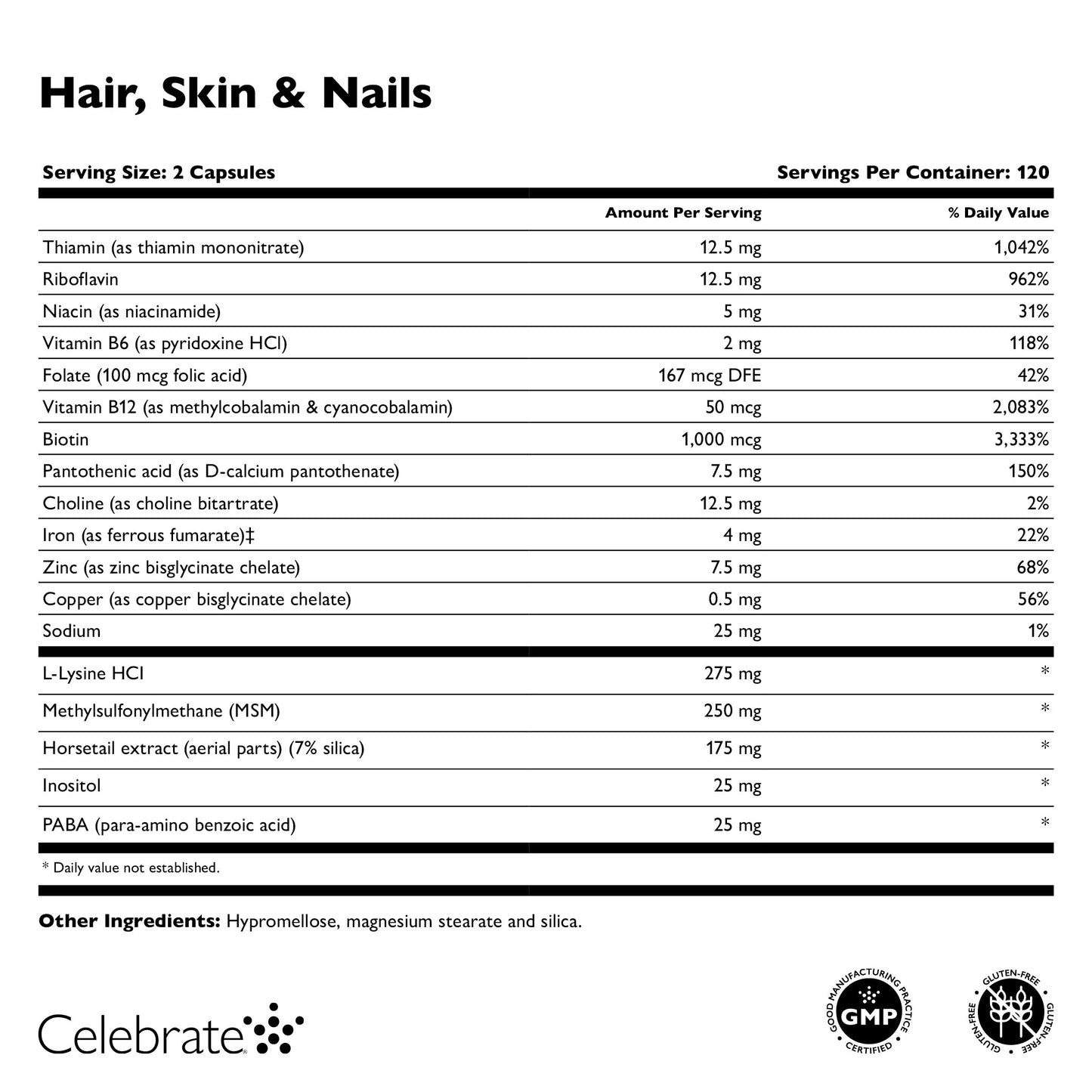 Hair, Skin & Nails Vitamin Capsules