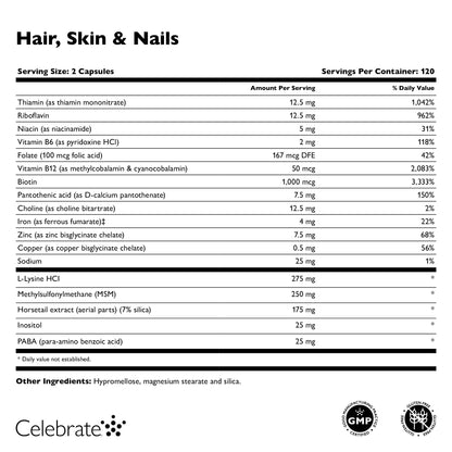 Hair, Skin & Nails Vitamin Capsules