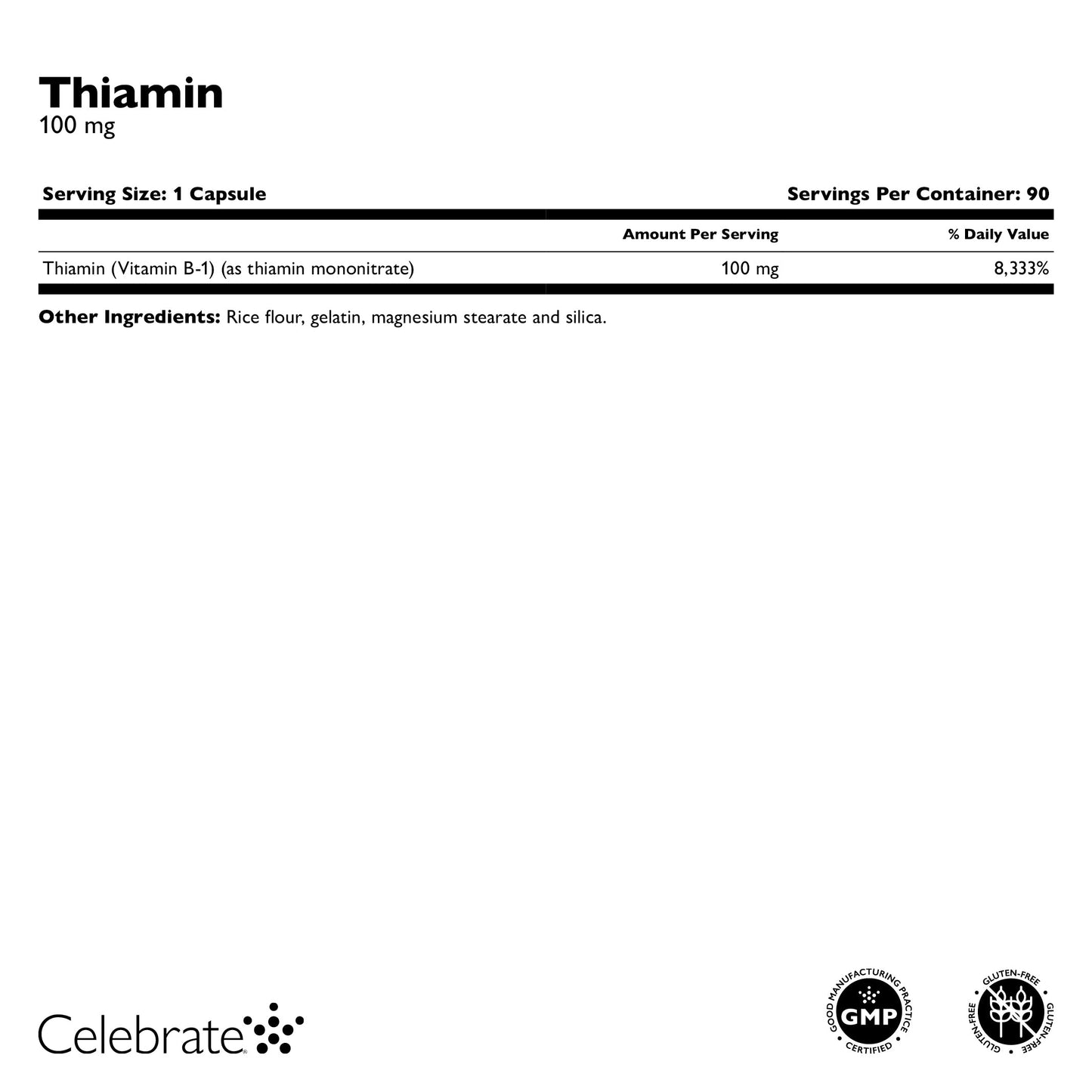 Thiamine Tablets 100mg (Vitamin B1)