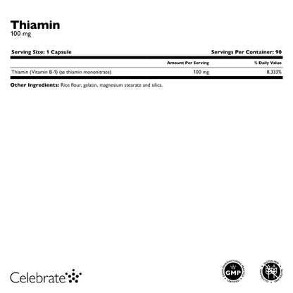 Thiamine Tablets 100mg (Vitamin B1)