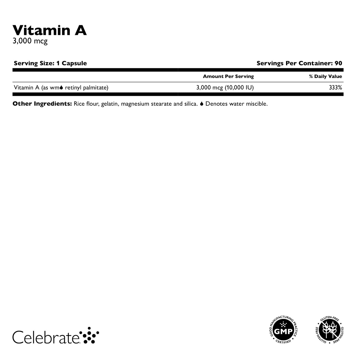 Vitamin A 3000 mcg (10,000 IU) Capsule