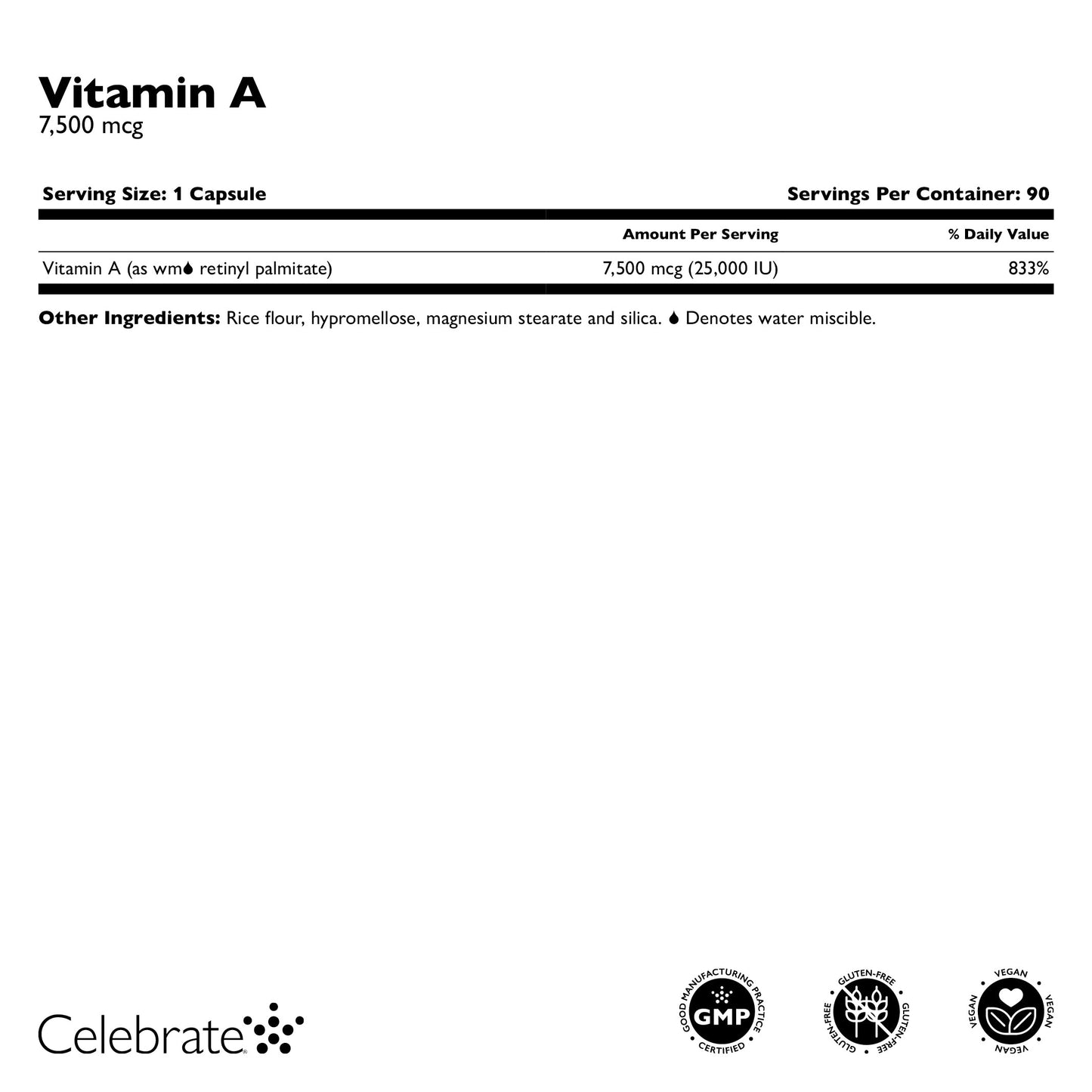 Vitamin A 7500 mcg (25,000 IU) Capsule