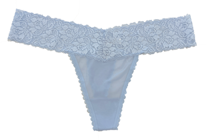 Mesh and Lace Classic Thong, XS- 2X