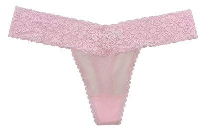 Mesh and Lace Classic Thong, XS- 2X