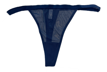 Mesh Thong with Elastic Waist, XS-2X