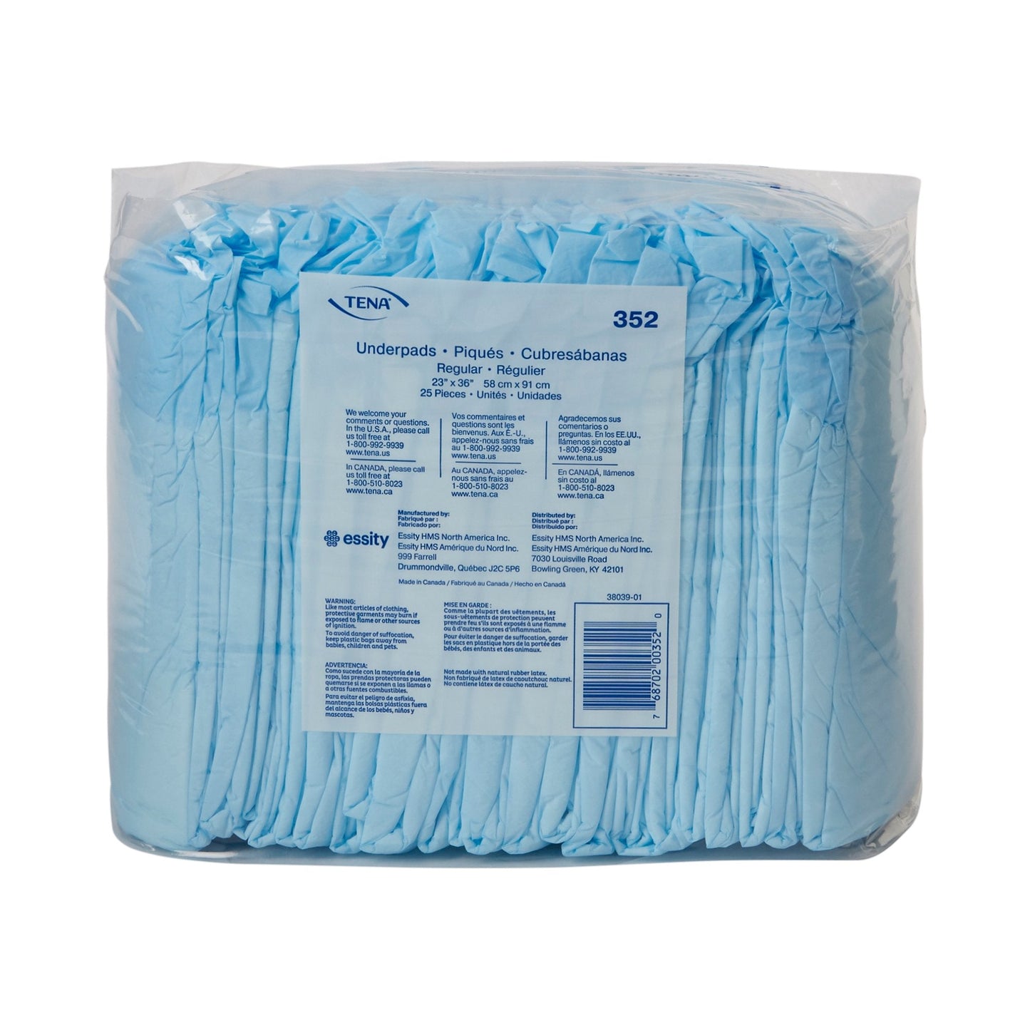 TENA Regular Underpads, Light Absorbency