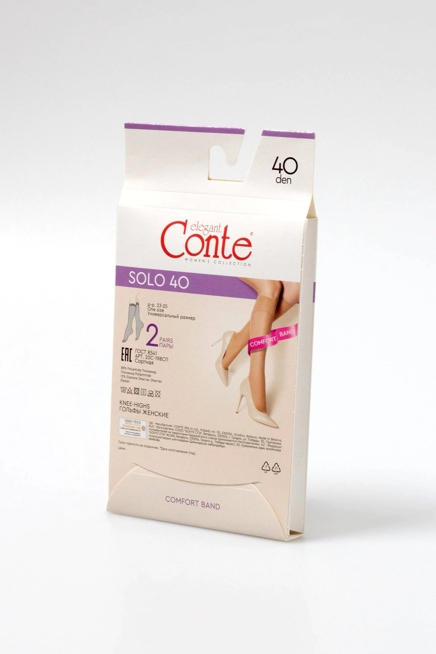 Knee Highs Conte Solo 40 Den (2 pairs)